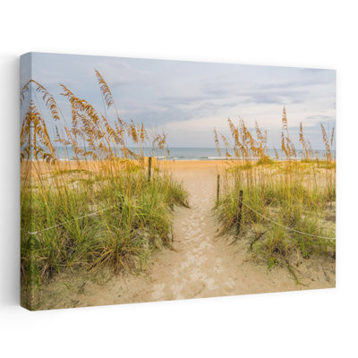 «Sea Oats On Beach», Saint Augustine Beach, Floride, États-Unis, plage contemporaine, art mural