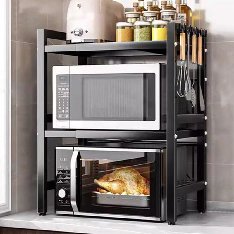 Orchimont 16" Standard Baker's Rack with Wine Bottle Storage, Black