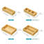 Bamboo Rectangle Utensil Storage Set