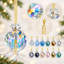 Ensemble de 12 boules de Noël multicolores en cristal de 2,2 cm (0,87 po)