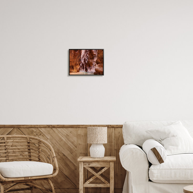 Conception d'art sur toile Stupell Industries Zion Park par Lena Owens, Giclée encadrée noir minuit