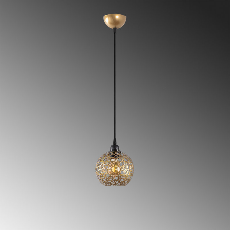 Ahmira - Light Metal Pendant, 22cm H x 22cm W x 22cm D