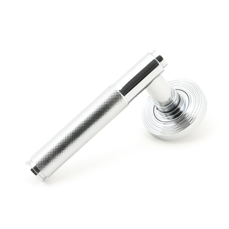 Brompton Latch Right Hand Door Handle, Polished Chrome