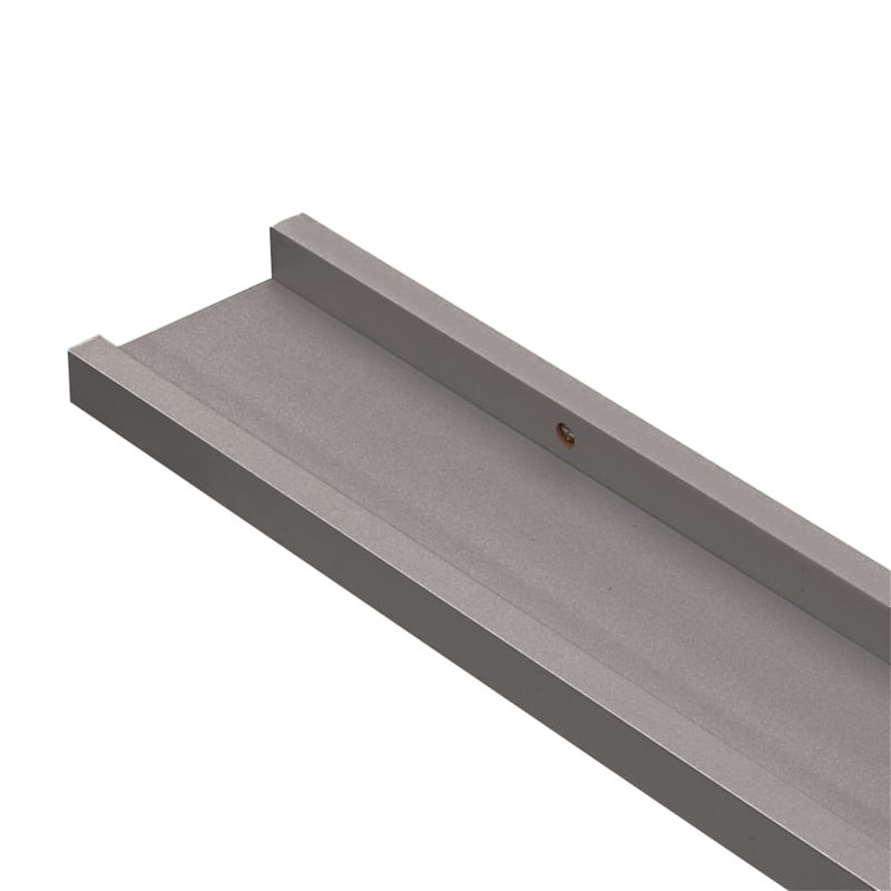 Burnettsville 4 Piece Picture Ledge Wall Shelf, 3cm H x 100cm W x 9cm D, Grey