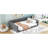 Full Xl Sized Velvet Daybed In Gray With Side Pocket - Versatile For Different Occasions No Box Spring Easy Assembly Storage Ideal Daily Comfort Process-1019288403