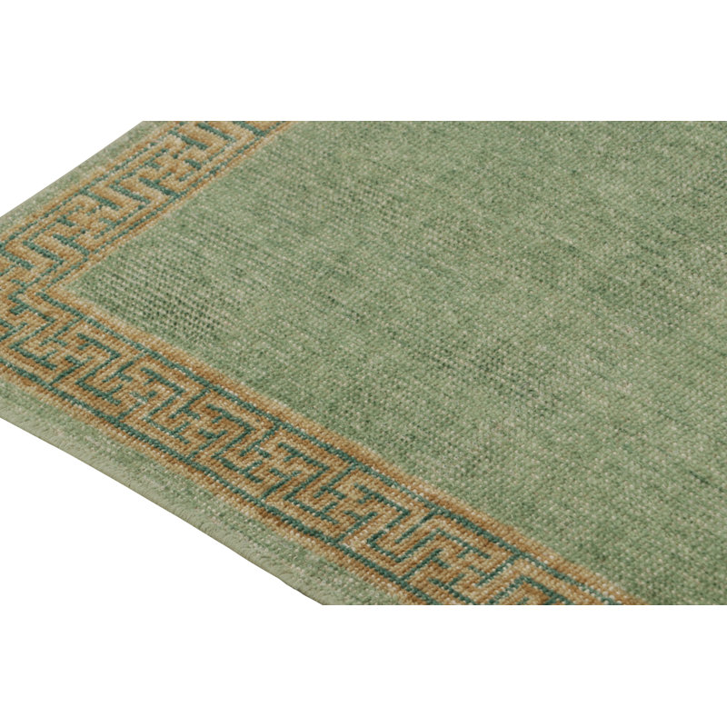 Distressed Homage Hand Knotted Wool Animal Print Area Rug, Runner 3' x 8'