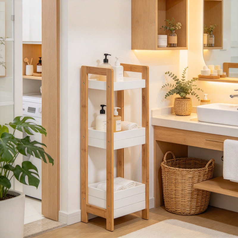 Freestanding Bathroom Shelves, Rectangle