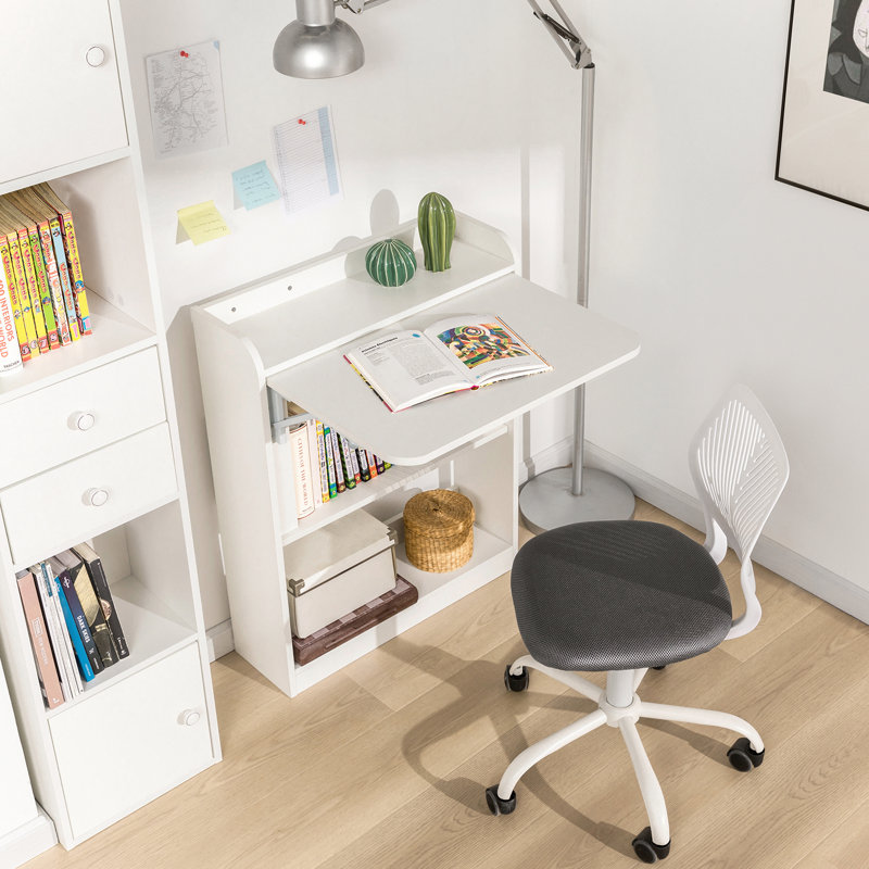 Kendyle 64Cm W Rectangular Folding Desk, White
