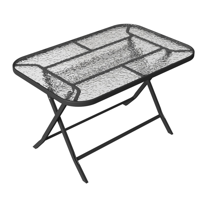 72Cm L Outdoor Dining Table, Transparent