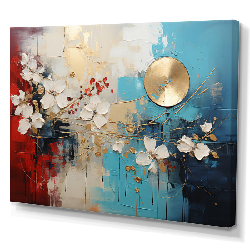 Mahlek Collage Impressions II, Toile tendue, H 24 po x l 32 po x P 1 po