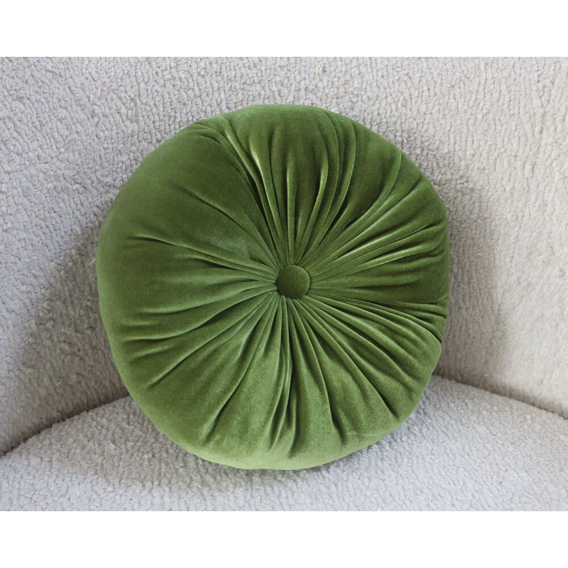 Coussin Therese, Vert clair, H 12 po x l 12 po
