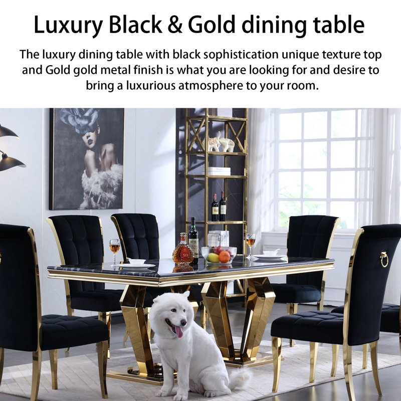 Xiangle Luxury Rectangular Dining Table