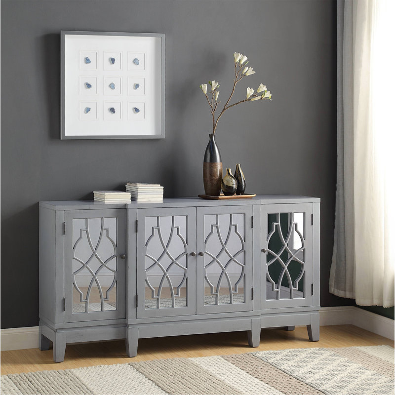 Charmante console avec plusieurs options de rangement et un design élégant