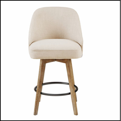 Élégant tabouret de comptoir avec siège pivotant pour le confort et le style dans les cuisines et les bars modernes