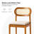 Jacindo Coastal Counter Stool with Rattan Backrest-2000887198