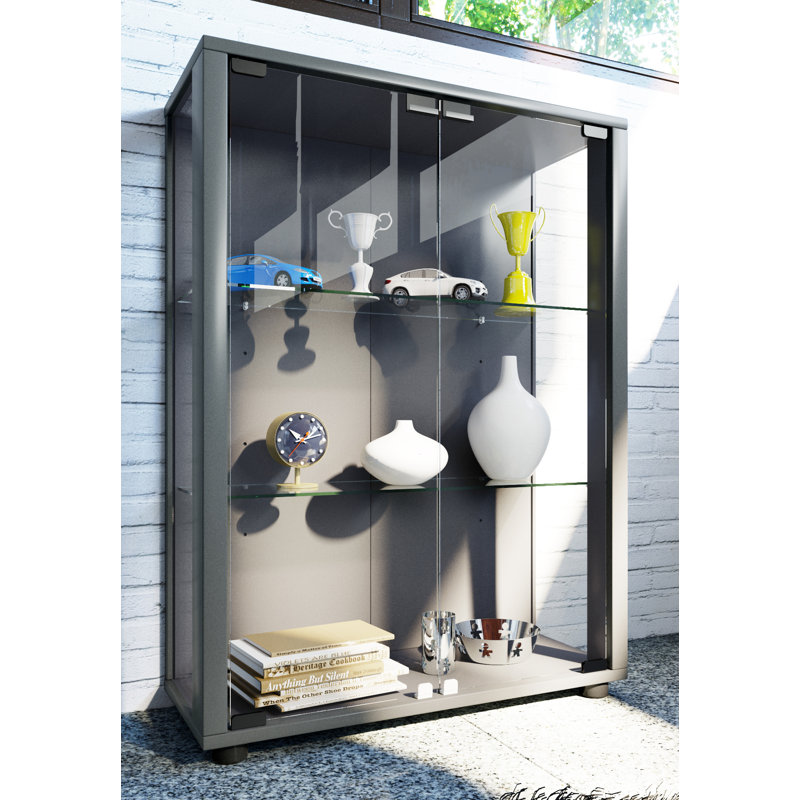 Fratessa Display Cabinet, Grey, No