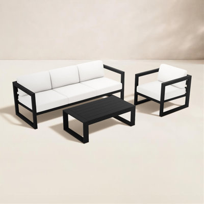 Smith 5 - Person Patio Conversation Set with Cushions