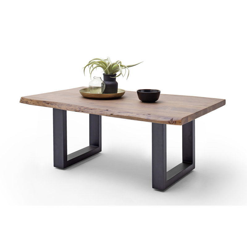 Edmunds coffee table, Walnut, Aluminium