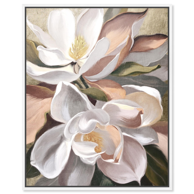 « Floral Expression » : reproduction sur toile d'Art Remedy, H 20 po x l 24 po, Cadre doré
