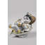Krishna on Leaf Figurine