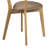 Light Walnut 5-Piece Round Solid Wood Dining Set