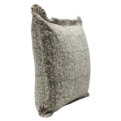 Housse de coussin en coton Floral