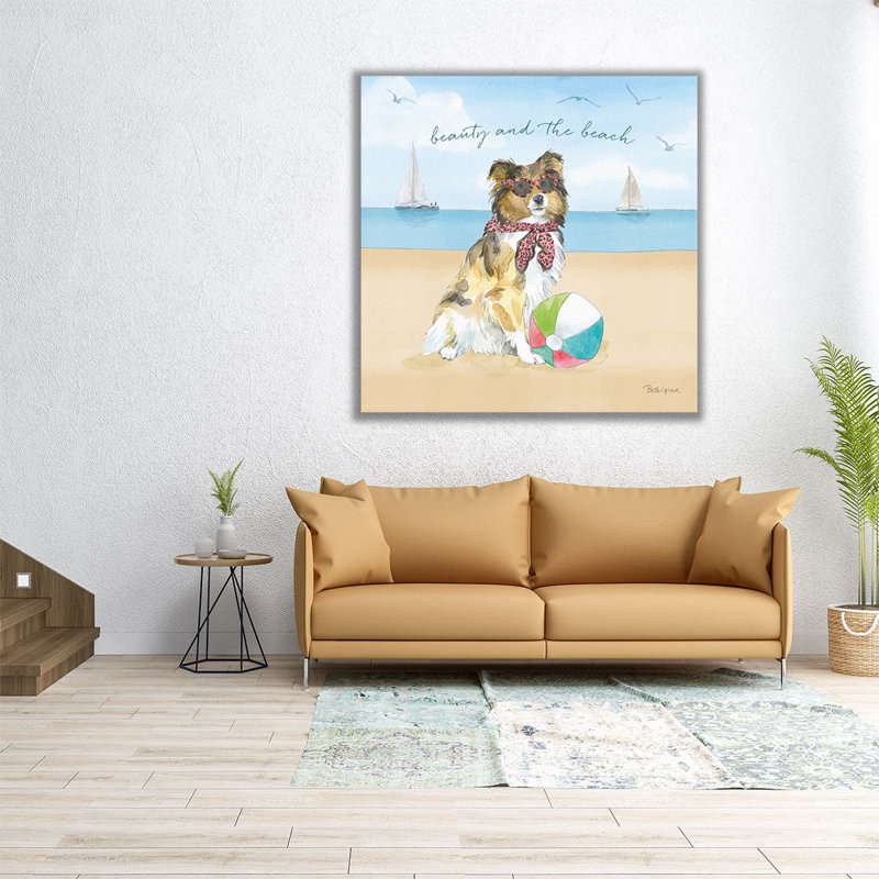 «Summer Paws V», reproduction d'art sur toile, H 20 po x l 20 po