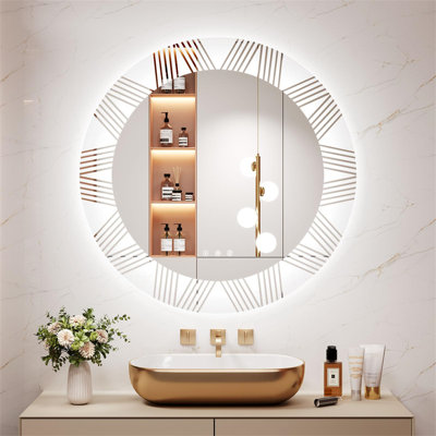 Deaysia Round Mirror