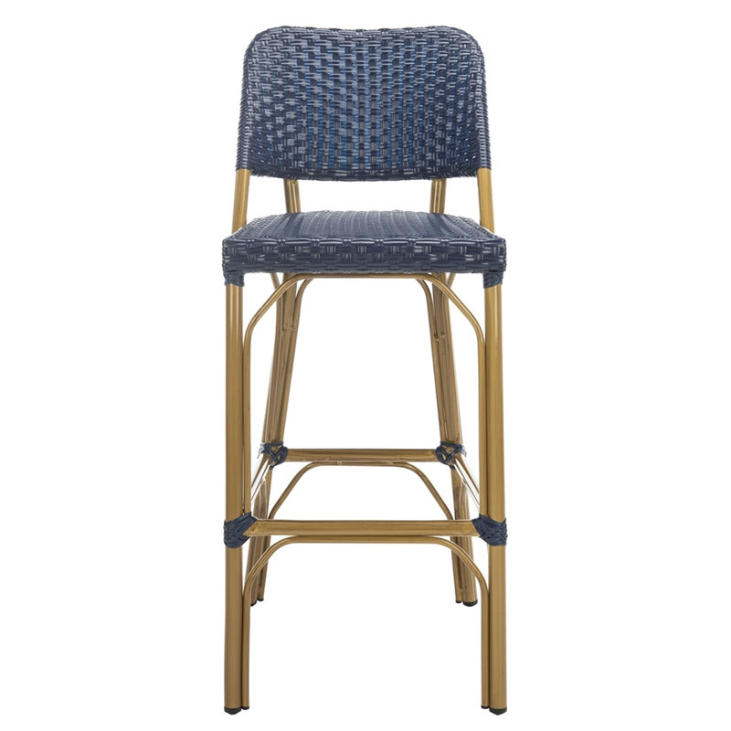 Hovis Metal Outdoor Stool, Navy