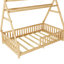 Lit en bois Kiran avec toit amovible et cadre en bois pour enfants-116010595-116010594