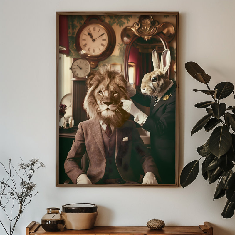 Élégante peinture décorative en panneau de fibres à densité moyenne, 13,8 x 18,5 x 0,1 pouces | 100% panneau de fibres à densité moyenne avec épaisseur de 3 mm, cadre 100% bois de pin | Œuvre d'art imprimée aux UV pour une décoration élégante, parfaite pour le salon ou le bureau
