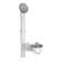 60" W x 72" H Frameless Rectangle Sliding Tub & Shower Kit with Towel Bar and Base Included