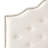 Tufted Upholstered Headboard Queen Size, Solid Wood Head Board With Durable Metal Legs-1680481689
