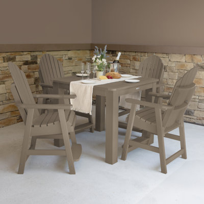 Anette 4-Person 42" Square, Counter-Height Dining Set