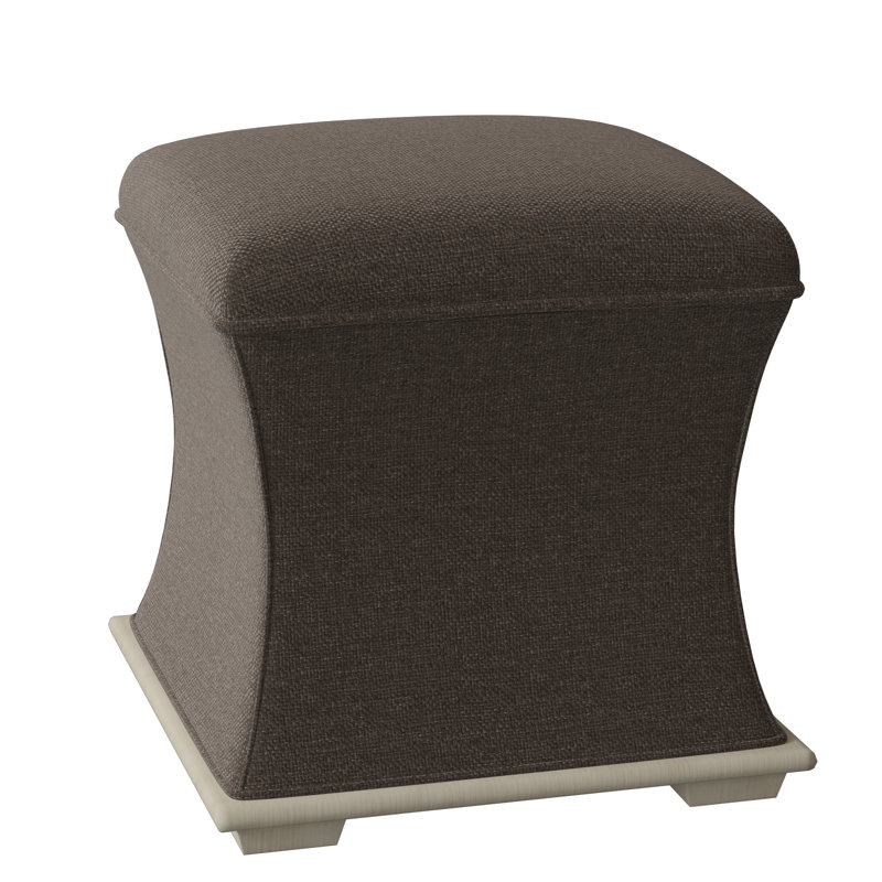 Cannon Square Ottoman, 4787 Mineral, Almond Buff