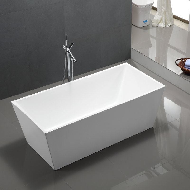 Baignoire de trempage autoportante 67 po x 33 po