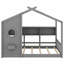 Lit sur pied avec toit et tablette de rangement-1237816694