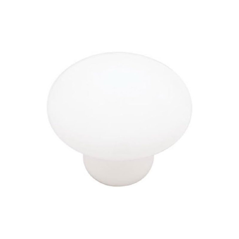 (Paquet de 5) Poignée ronde de 3/8 po blanche
