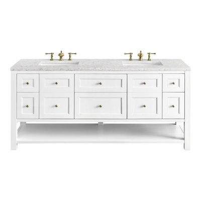 Breckenridge 72'' Double Bathroom Vanity with Top