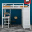 Lit mezzanine double avec garde-robe Hedieh-1262068906