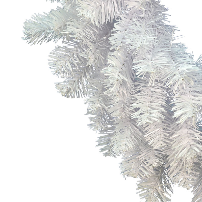 Couronne blanche en cristal artificiel Vickerman, Blanc, l 48 po x H 3 po x P 48 po