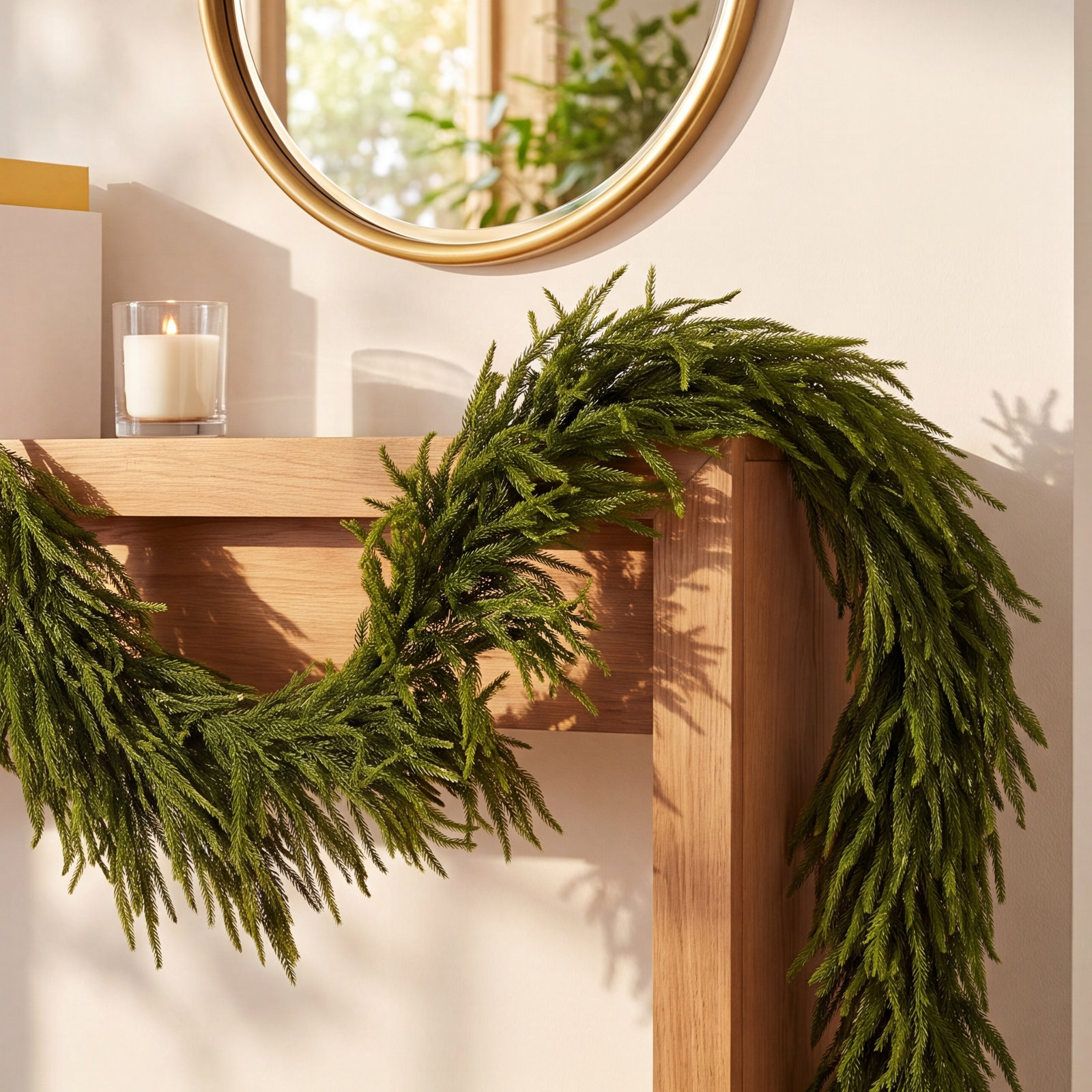 Faux Pine Garland, 63"