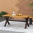 Yizel Rectangular Metal Outdoor Dining Table , 34.5'' in. W 70.75'' in. D