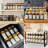 Glass Spice Jars With 398 Labels, 24 Pcs 4Oz Spice Containers With Bamboo Lids, Square Spice Bottles With Shaker Lids,Spice Organization For Cabinet,Drawer,Rack,Seasoning Organizer