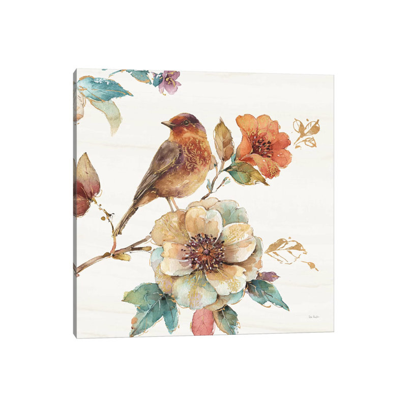 Spiced Nature II Soft White by Lisa Audit - Painting on Canvas, Wrapped Canvas, 30.48cm H x 30.48cm W x 1.91cm D