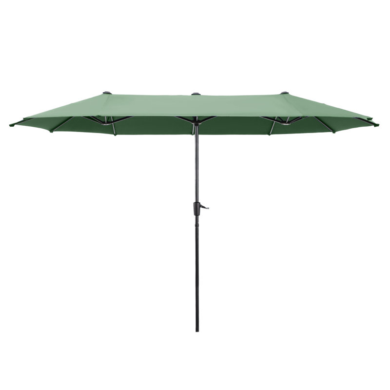 Parasol de marché rectangulaire 13 pi Aletse, Vert menthe