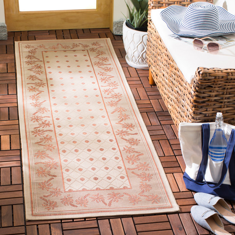 Lueck Performance Oriental Indoor/Outdoor Area Rug, Runner 2'3" x 6'7"