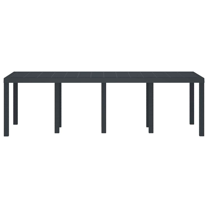 Garden Table, Anthracite, 73cm H x 250cm W x 100cm D