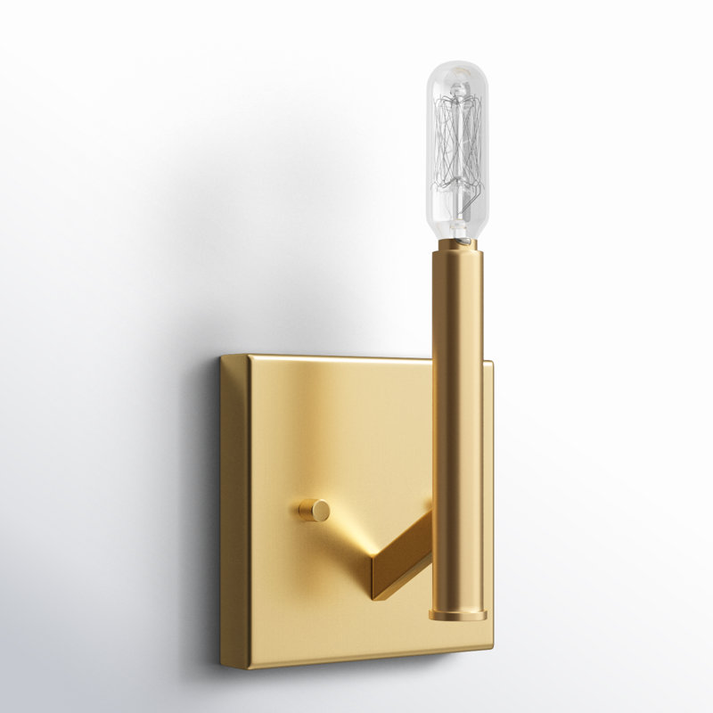 Vector 1 - Light Bath Sconce, No, Satin Brass
