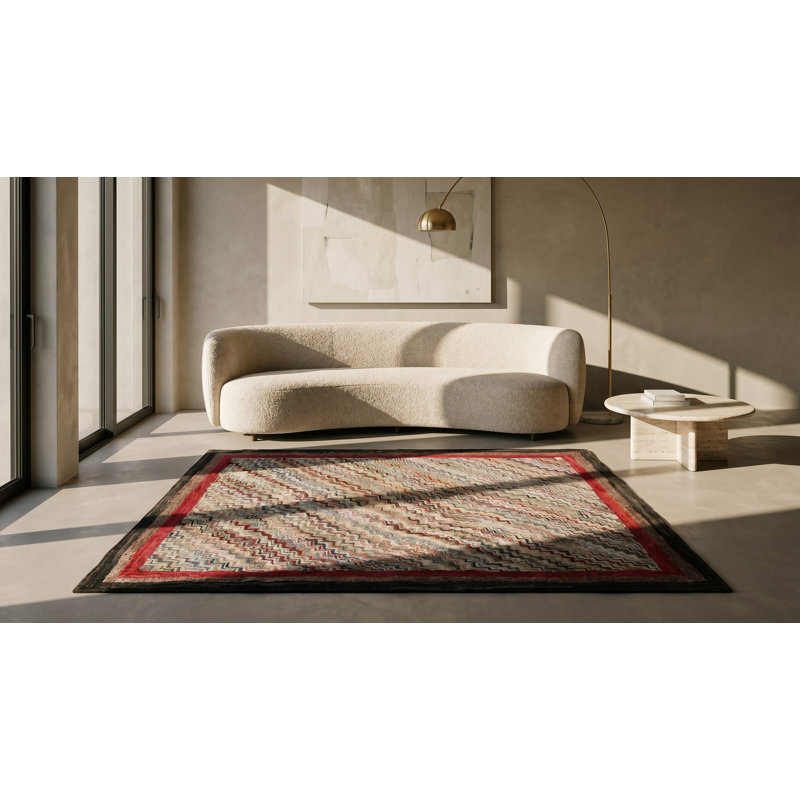 Handmade Wool Geometric Area Rug
